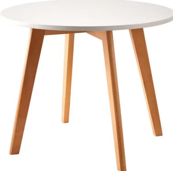 Móveis Para Criancas-CASA Mathias Mesa Para Crian A Branco, Natural