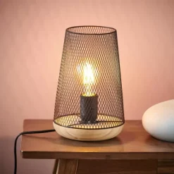 Candeeiros De Mesa-CASA Mesh Candeeiro De Mesa Preto