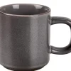 Canecas-CASA Mineral Graphite Caneca Com Orelha Cinzento