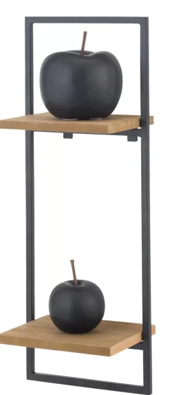 Estantes De Parede-CASA Mix&Match Estante De Parede Preto, Natural