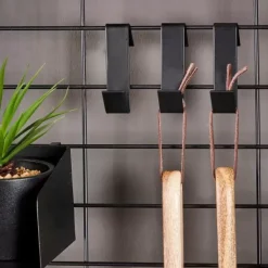 Decora O De Parede-CASA Modular 5 Ganchos S Preto