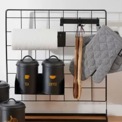 Decora O De Parede-CASA Modular Cabide Com 3 Ganchos Preto