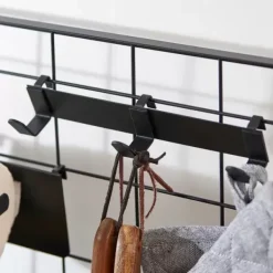 Decora O De Parede-CASA Modular Cabide Com 3 Ganchos Preto