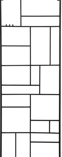 Estantes De Parede-CASA Modular Estante De Parede Preto