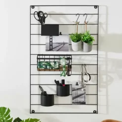 Estantes De Parede-CASA Modular Estante Preto