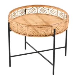 Mesas De Apoio-CASA Monarc Mesa Auxiliar Natural