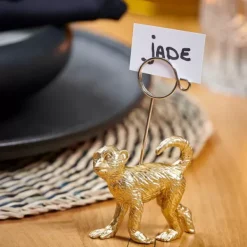 Clipes-CASA Monkey Clipe Dourado