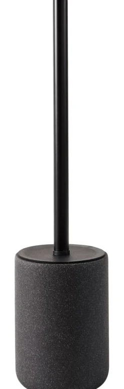 Acessórios Sanita-CASA Moon Escova Sanita Em Suporte Preto, Cinzento Escuro