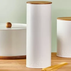 Caixas De Alimentos-CASA Nagini Caixa De Alimentos Para Massa Branco, Natural