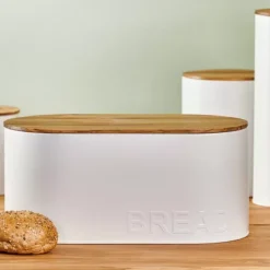 Caixas De Alimentos-CASA Nagini Caixa Para P O Branco, Natural