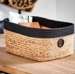 Cestos-Gaveta-CASA Naturel Cesto Gaveta Preto, Natural