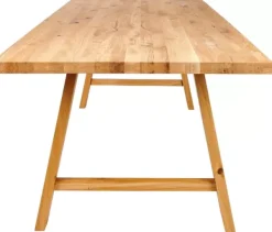 Mesas De Jantar-CASA New Oak Mesa De Jantar Com Pernas Em A De Madeira