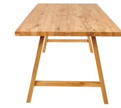 Mesas De Jantar-CASA New Oak Mesa De Jantar Com Pernas Em A De Madeira