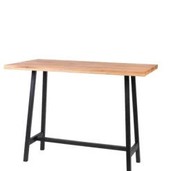 Mesas Altas-CASA Oak Split Mesa De Bar Natural