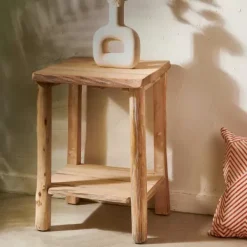 Mesas De Apoio-CASA Odilon Mesa Auxiliar Natural