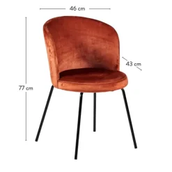 Cadeiras Sala Jantar-CASA Olivier Cadeira De Sala De Estar Castanho