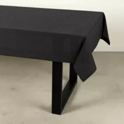 Toalhas De Mesa-CASA Organic Toalha De Mesa Preto