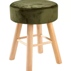 Tamborete-CASA Oscar Banco Verde-Oliva