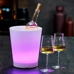 Arrefecedores De Vinho-CASA Party Refrigerador Vinho Com Luz Branco