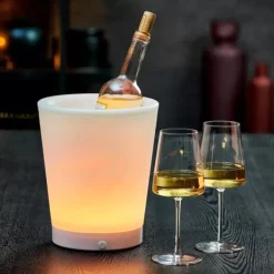 Arrefecedores De Vinho-CASA Party Refrigerador Vinho Com Luz Branco