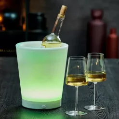 Arrefecedores De Vinho-CASA Party Refrigerador Vinho Com Luz Branco