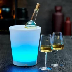 Arrefecedores De Vinho-CASA Party Refrigerador Vinho Com Luz Branco