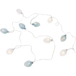 Grinaldas Com Luzes-CASA Pascha Grinalda Iluminada 10 Leds Branco, Menta