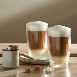 Copos Para Ch-CASA Pausa Copo Parede Dupla Conjunto De 2 Transparente