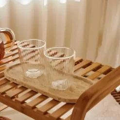 Copos Para Ch-CASA Pausa Copo Parede Dupla Conjunto De 2 Transparente