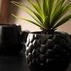 Plantas Artificiais-CASA Pina Planta Anan S Em Vaso Preto