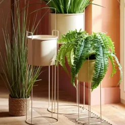 Vasos Em P-CASA Pluto Vaso Creme Bege