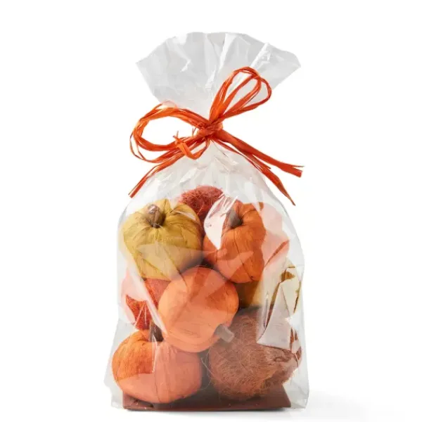 Flores Artificiais-CASA Pumpkin Decora O Cor-De-Laranja