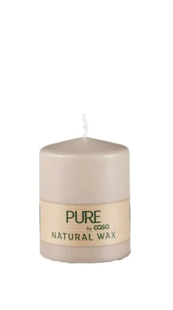 Velas-CASA Pure Vela Cil Ndrica Cinzento