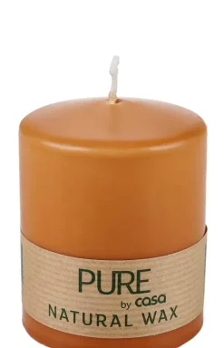 Velas-CASA Pure Vela Cil Ndrica Caramelo Cor-De-Laranja