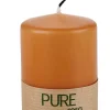 Velas-CASA Pure Vela Cil Ndrica Caramelo Cor-De-Laranja