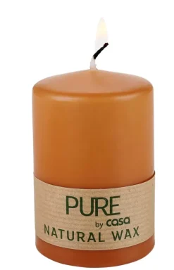Velas-CASA Pure Vela Cil Ndrica Caramelo Cor-De-Laranja