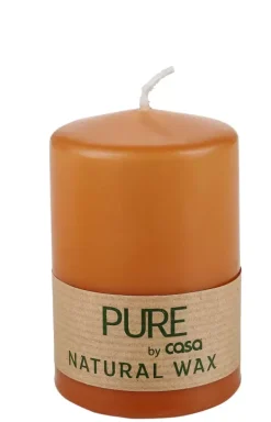 Velas-CASA Pure Vela Cil Ndrica Caramelo Cor-De-Laranja