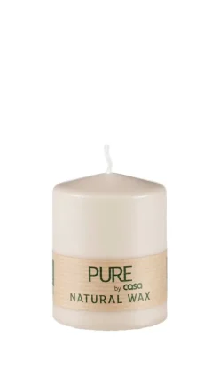 Velas-CASA Pure Vela Cil Ndrica Claro Castanho