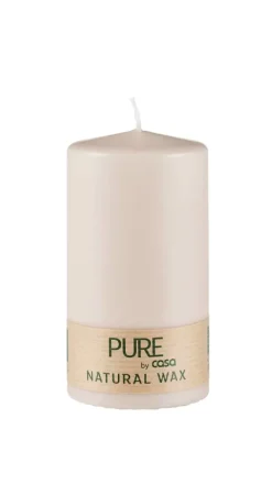 Velas-CASA Pure Vela Cil Ndrica Claro Castanho
