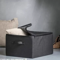 Caixas De Arrumação-CASA Rango Caixa De Arrumação Fecho De Correr Cinzento Escuro