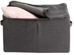 Caixas De Arrumação-CASA Rango Caixa De Arrumação Fecho De Correr Cinzento Escuro