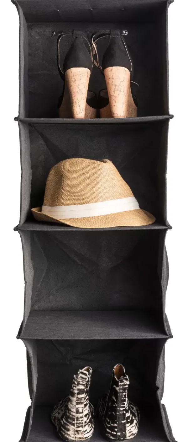 Estantes-CASA Rango Sistema De Arrumação 4 Compartimento Cinzento Escuro