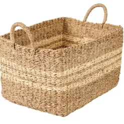 Cestos De Arrumação-CASA Rayas Cesto L Natural