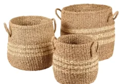 Cestos De Arrumação-CASA Rayas Cesto M Natural