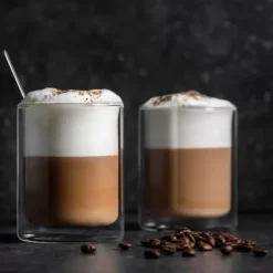 Copos Para Ch-CASA Relax Copo Parede Dupla Conjunto De 2 Transparente