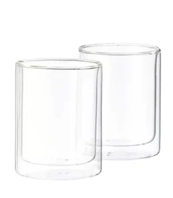 Copos Para Ch-CASA Relax Copo Parede Dupla Conjunto De 2 Transparente