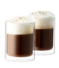 Copos Para Ch-CASA Relax Copo Parede Dupla Conjunto De 2 Transparente