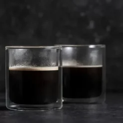 Copos Para Ch-CASA Relax Copo Parede Dupla Conjunto De 2 Transparente