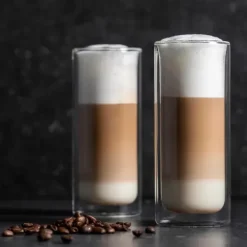 Copos Para Ch-CASA Relax Copos Parede Dupla Conjunto De 2 Transparente