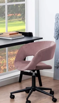 Cadeiras Escritório-CASA Roli Cadeira De Escrit Rio Rosa